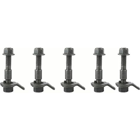 5 Pièces Boulons à Came De 12mm, Kit De Carrossage Réglable D'alignement à Quatre Roues en Acier pour Véhicules Boulon à Came Vert Armée (1/5)