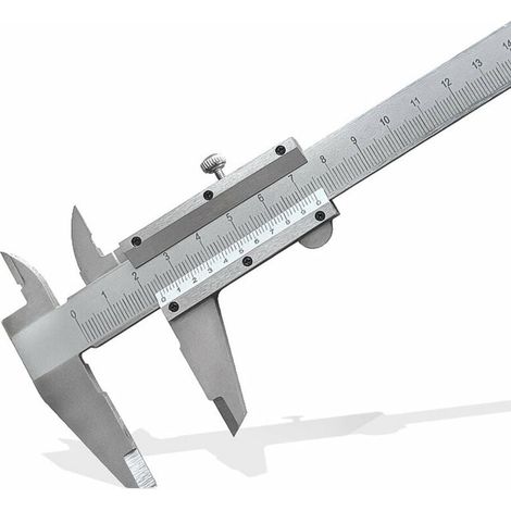 1 Pied à coulisse en acier, mesure 150 mm, précision 0,02 mm, outil métrique, usage industriel et automobile (1/5)