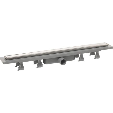 Canalina doccia sifonata in ABS con griglia piastrellabile in acciaio inox regolabile modello Nanoflow 700 mm TEA