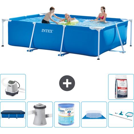 Intex Piscina con struttura Rettangolare - 300x200x75 cm - 7-pezzi  S40174