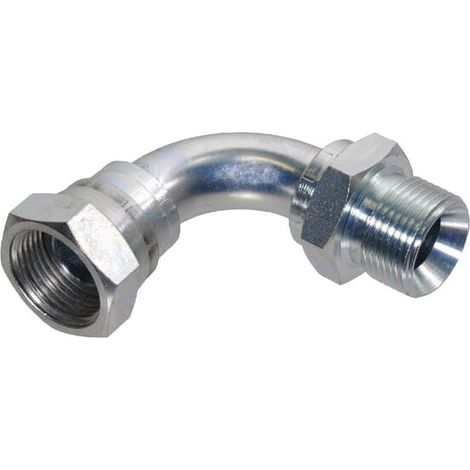 Racor acodado macho/hembra giratorio BSP 3/4 BURNETT & HILLMAN MF9012B (1/2)