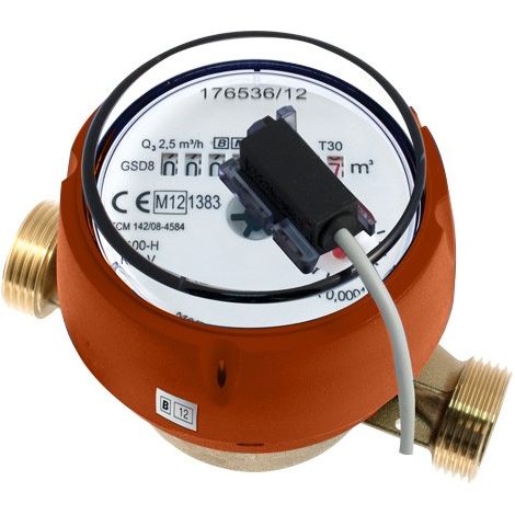 Compteur d'eau - Compteur divisionnaire à émetteur d'impulsions Calibre 15 - Eau chaude - MID R160 de Sferaco