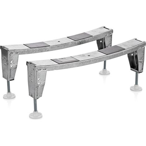 Roca – Jeu de pieds autocollants pour baignoire – Métal – Pour surfaces lisses – Lot de 4 – Référence Contesa