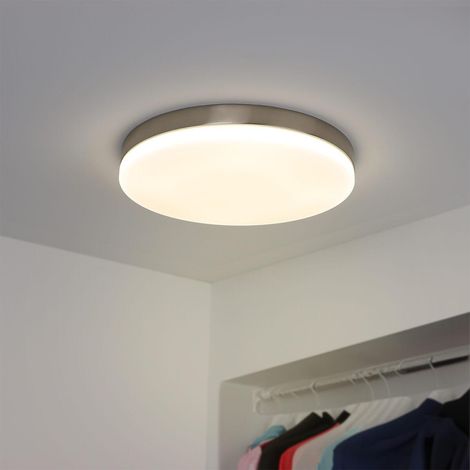 Deckenleuchte Slim Pro silber - Lichtfarbe: Warmweiß 3000K - Ausführung: 16W Ø320 mm (1/5)