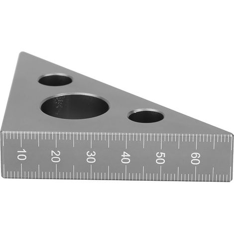 Mini-Winkelmesser (45/90 Grad) aus matter Aluminiumlegierung, Messwerkzeug für Holzbearbeitung (1/5)