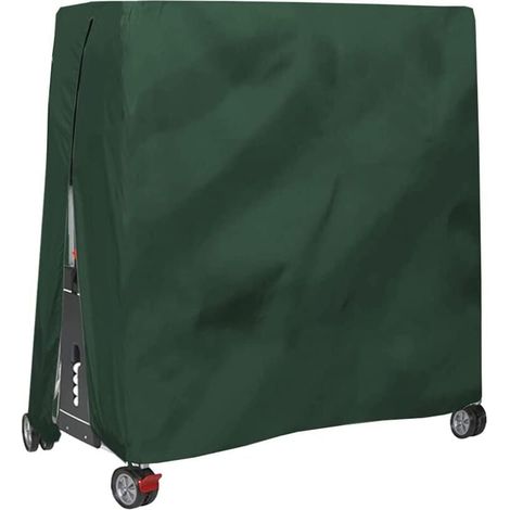 Funda para mesa de ping pong de exterior, impermeable y antipolvo, verde, 165 x 70 x 185 cm (1/4)