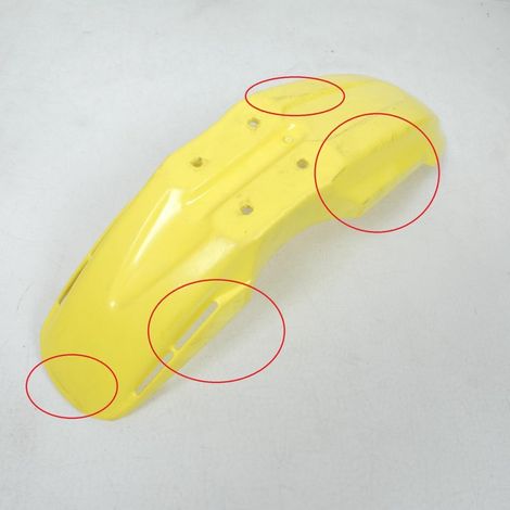 [PRODUIT D'OCCASION] Garde boue avant adaptable Jaune UFO pour moto 0153 Occasion (1/4)