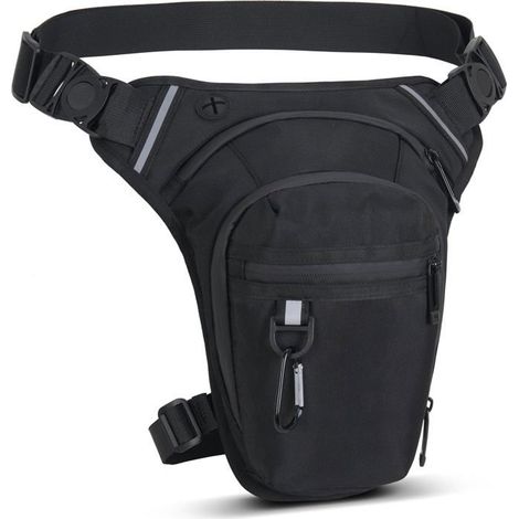 Sacoche de cuisse pour moto 1 pièce Tissu Oxford Imperméable et réfléchissante Pour la course et le tourisme (1/5)