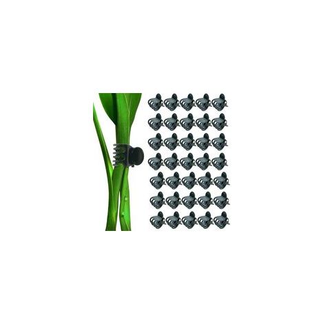 Lot de 100 clips pour plantes, orchidées, pinces de support pour plantes grimpantes en pot pour soutenir les tiges de vigne, les tiges de vigne, les plantes grimpantes en pot (1/5)