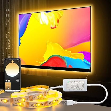 ZigBee 3M Dimmable RGBWW LED Strip, Smart TV Backlight, RGBCCT LED Lights (1/5)
