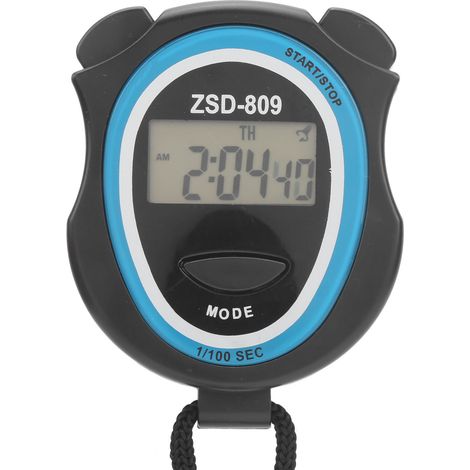 Chronographe électronique numérique multifonction de sport avec précision de 0,1 s, idéal pour l'apprentissage de la course à pied. (1/5)