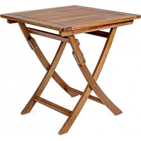 Noemi Outdoor-Tisch aus klappbarem Akazienholz 70x70x h73 cm (1/5)