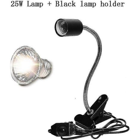 Lampe UVA/UVB pour reptiles avec kit de douille à clip pour ampoule chauffante, lampe chauffante UV pour tortues et lézards, éclairage Stcyv