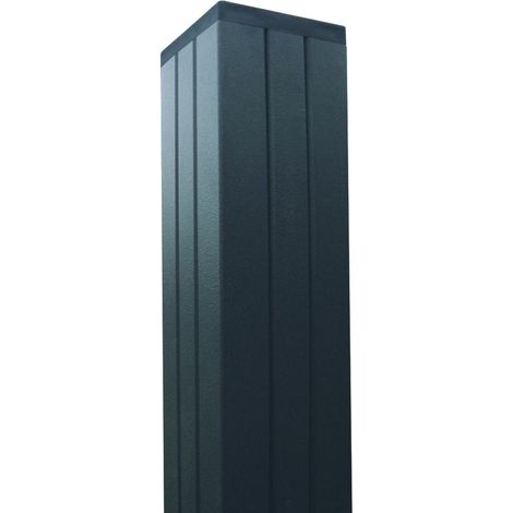 WPC-Steckzaun- Pfosten anthrazit, 68 x 68 x 1800 mm