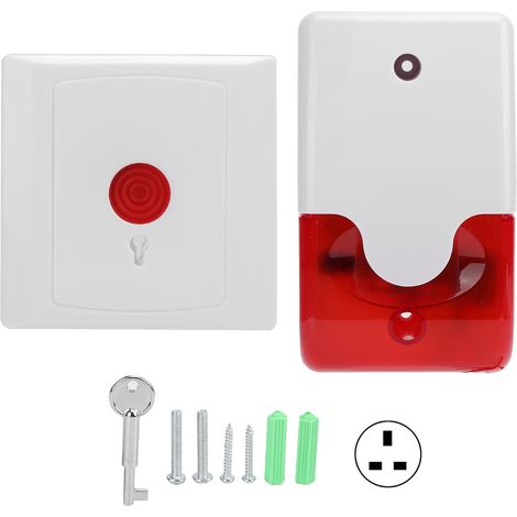 Bouton d'appel intelligent 12V pour écoles, hôpitaux, maisons de retraite, centres commerciaux, parcs - Adaptateur 110-220V prise UK (1/5)