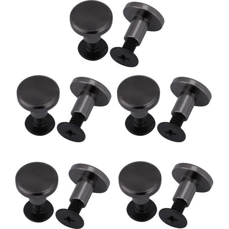 20 rivets en laiton tête plate pour fixation de sangles, sellerie et articles de voyage (diamètre 8mm) (1/5)