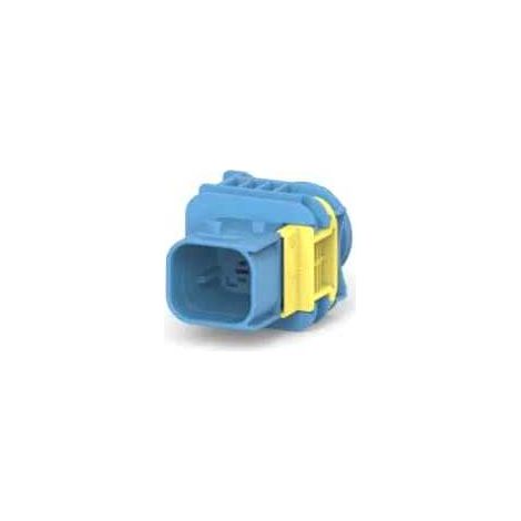Connettore Heavy Duty Sealed 2.8X0.8 porta maschio 4vie blu senza guarnizione