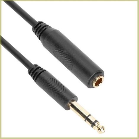 Cocosity Câble audio Conducteur en cuivre pur avec blindage 6,35 mm câble d'extension audio video lecteur 4,5 m / 14,8 pieds (1/5)