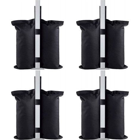 Lot de 4 Poids pour Tonnelle, Sac de Lestage Qualité Industrielle, Sac de Sable Étanche pour Tout Gazebo Pop-up, Tente, auvent et Parasol (1/5)