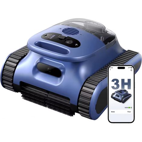 Robot Piscine Seauto Crab Pro, Nettoyeur Sans Fil pour Sols et Parois, Robot Grimpeur de Murs, jusqu'à 200 m² (1/5)