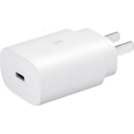 Chargeur mural USB-C 25W PD Super rapide pour Samsung Note10 S20, bloc secteur Type C, prise américaine, blanc (1/5)