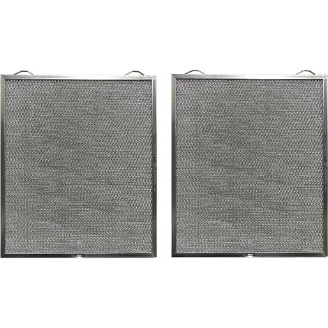 Set of two high-efficiency aluminum cooker hood filters (S99010436 / 99010436 / BKSA130WW)