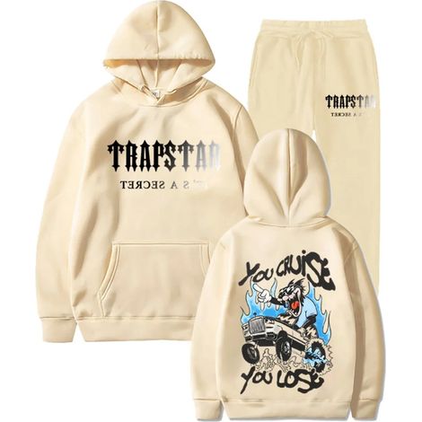 Trapstar survêtement homme 2 pièces automne léger jogging ensemble sport avec sweat à capuche et pantalon, tenue unisexe (1/2)