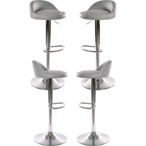 Packs Taburetes Cocina - Pack 4 Taburetes Cirkus - Gris claro (1/4)