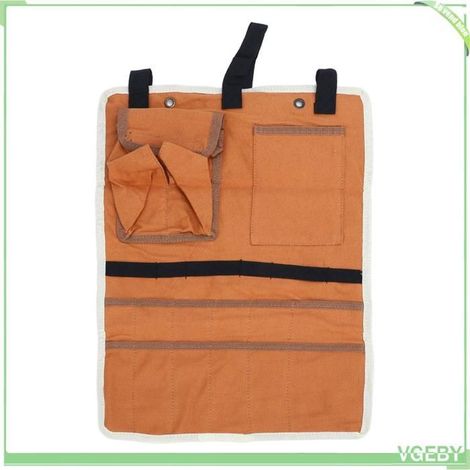 Sac de rangement suspendu - FAFEICY - pour tente - Toile - Plusieurs poches - Poche pour mouchoirs (1/4)