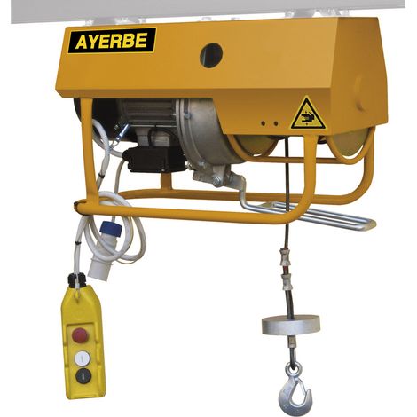 AYERBE - 580285 - Treuil électrique EPX 500 kg, 25 m, vitesse 16 m/min, câble 7 mm