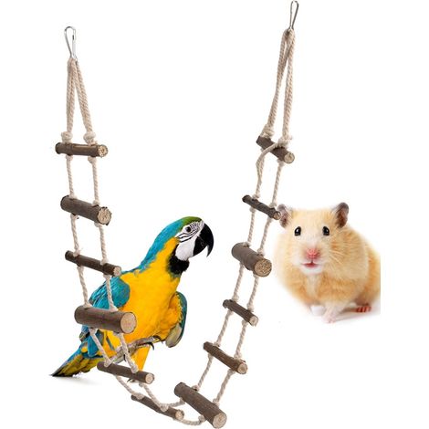 Pet Hamster Soft Long Climbing, Bridge Suspension Squirrel à l'échelle de la Corde, pour Les Planches de Sucre d'écureuil Hamster d'oiseaux (1/5)