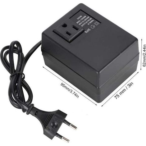 300W Convertisseur de Tension Transformateur de Puissance AC 220V à 110V Adaptateur de prise UE(EU Plug ) HB066 (1/4)
