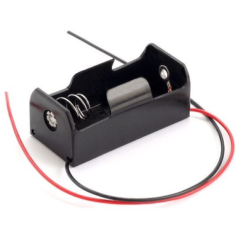 Portapilas para 1 pilas C LR14 R14 de 1.5V  Negro (1/3)