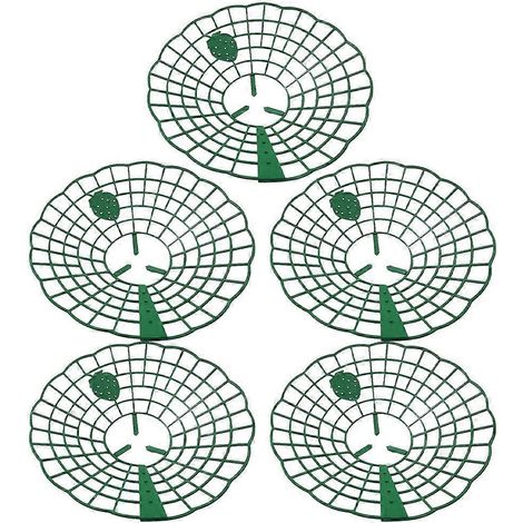 Support de culture pour fraisiers, 20 pièces, en plastique vert (1/5)