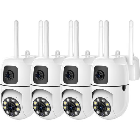 (Caméra 4 pièces uniquement) Caméra réseau IP WiFi PTZ HD 8MP avec vision nocturne. (1/5)