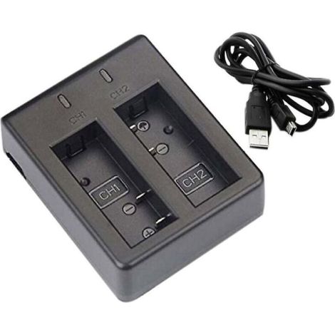 Cargador doble para Eken H9 H9r y Sjcam Sj4000 Sj 4000 Sj5000