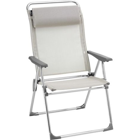 Mehrpositions-Campingsessel XL - Alu Cham XL - Batyline® Iso - Beige Seigle - Lafuma Mobilier
