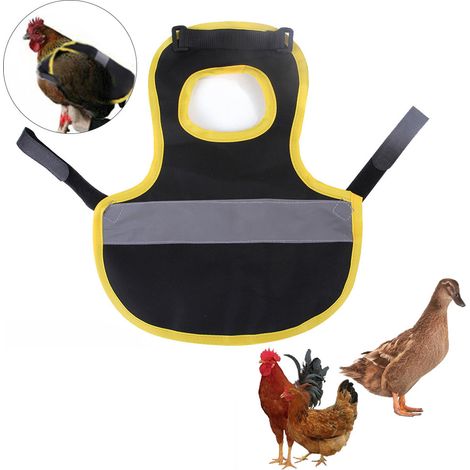 Hühnerweste, reflektierendes Haustiergeschirr, verstellbare Hühnerweste aus Polyester, Enten- und Gänseschürze, Schürze für (1/4)