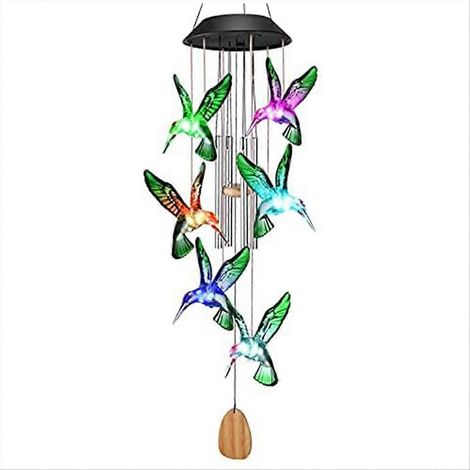 Carillon éolien oiseau - Idéal pour jardin, terrasse ou porche (1/5)