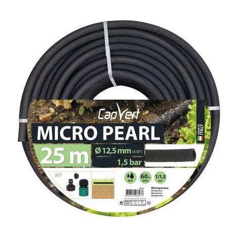 TUYAU MICRO PEARL D12,5 L.25M CAP VERT 95400.30525.02551