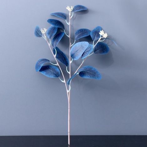 Tiges Eucalyptus Artificielles - Bleues - 50 cm - Pour Compositions Florales - 6 Pièces (1/5)