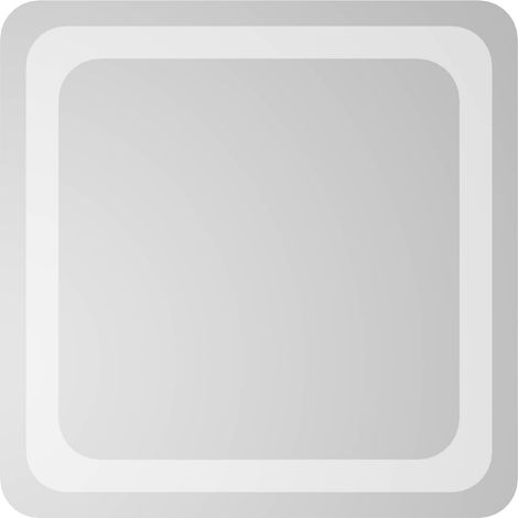 Espejo de baño LED Transparente 40 x 40 cm vidrio templado vidaXL (1/4)