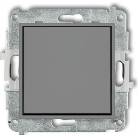 Mini interrupteur unipolaire, gris mat, 27MWP-1