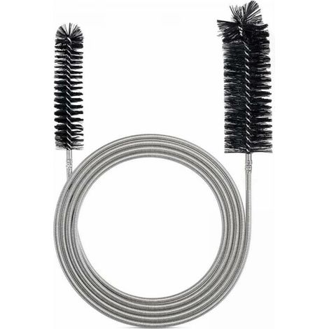 1PC Noir(2M)-Brosse de nettoyage flexible pour tube d'alimentation - Outil de nettoyage de tuyau (1/4)