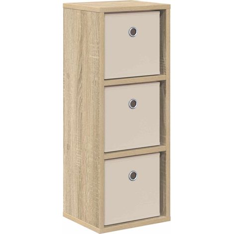 Sideboard with Drawer Sonoma Oak 25.5 x 22 x 69.5 cm vidaXL