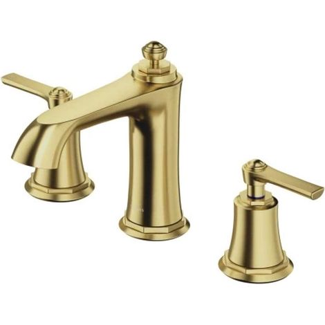 OMNIRES Armance - Mitigeur de lavabo, installation 3 trous, laiton brossé AM5214BSB (1/2)
