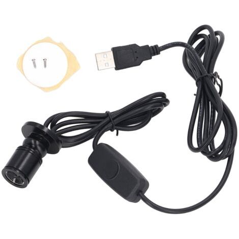 Mini Spot Light, Spot LED à intensité Variable avec Câble de 6,6 Pieds pour Peinture Photo Plantes Bijoux Vitrine Modèle éclairage de Vitrine/ de Cabinet (Lumière blanche chaude 3000K) (1/5)