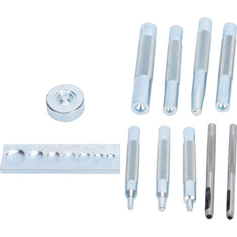 Kit d'outils pour œillets, poinçonneuse, pose-rivets, base, matériel de maroquinerie (1/5)