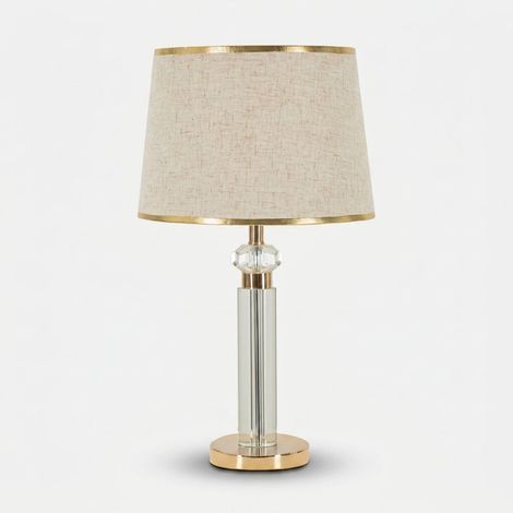 eurofirany Praga Tischlampe Gold Beige 52,5 cm (1/5)