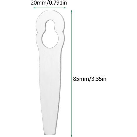 [JAMAIS UTILISÉ]Lot de 10 lames de rechange en acier inoxydable pour débroussailleuse et tondeuse à gazon. Accessoires pour tondeuse à gazon. (1/2)